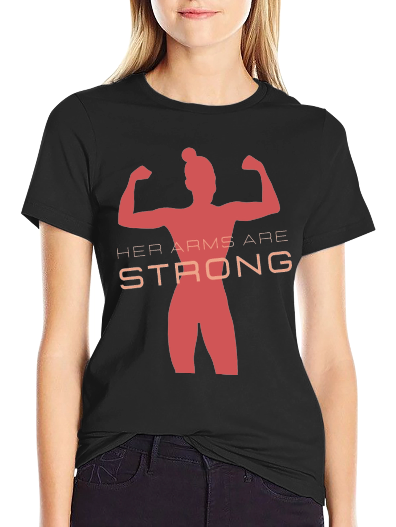 Her Arms Are Strong T-Shirt - Empowering Graphic Tee