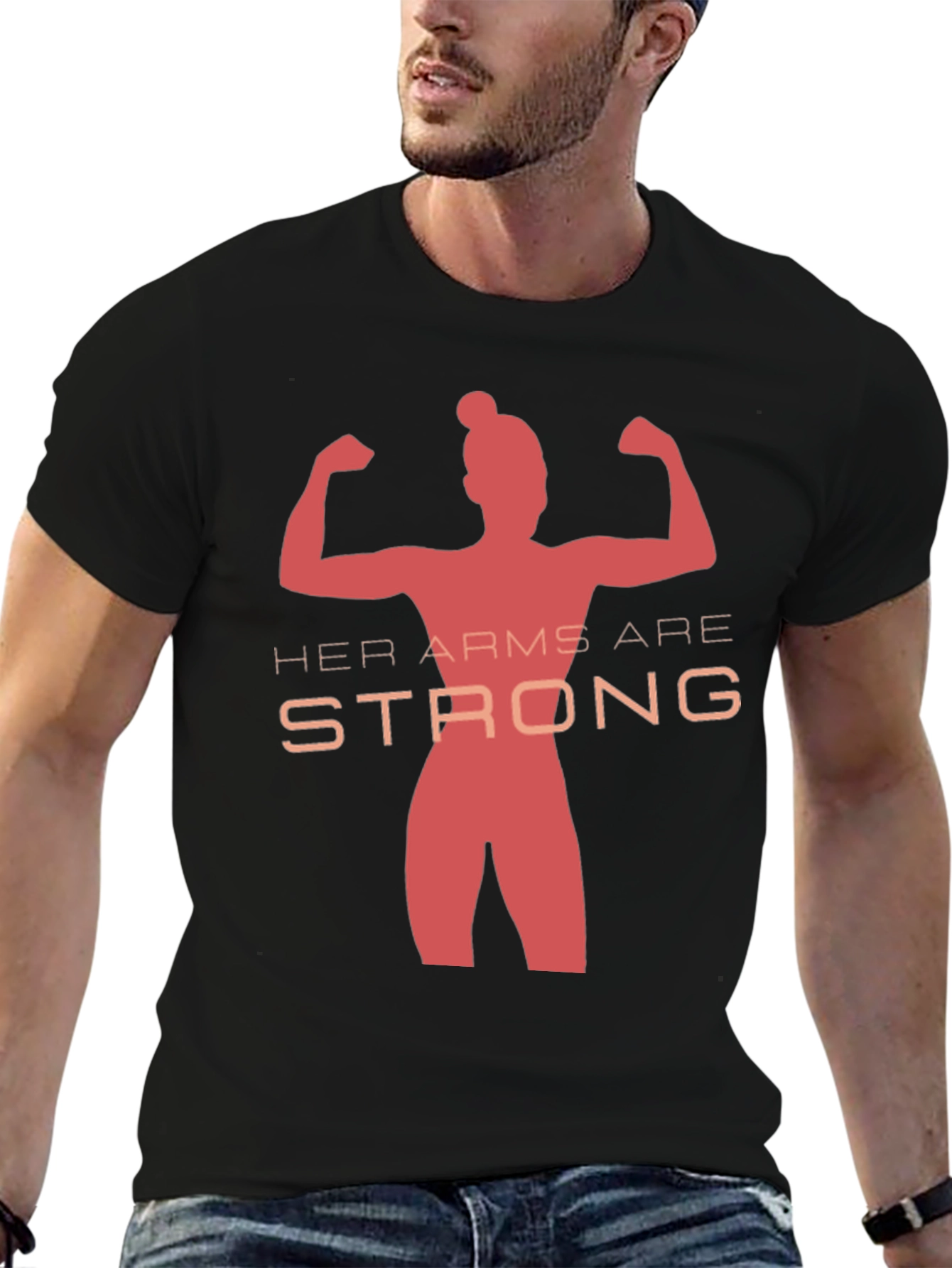 Her Arms Are Strong T-Shirt - Empowering Graphic Tee