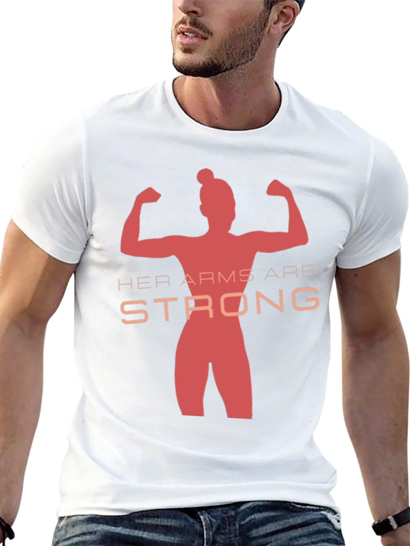 Her Arms Are Strong T-Shirt - Empowering Graphic Tee