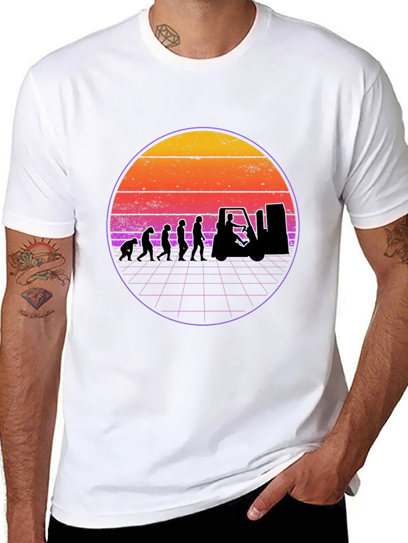 Evolution of Forklift Operator T-Shirt