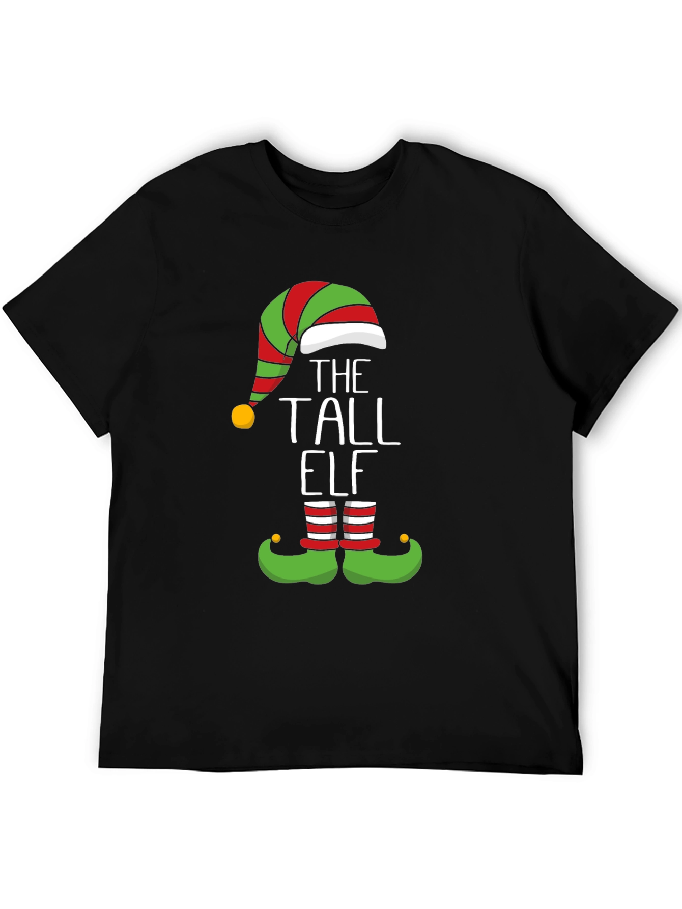 The Tall Elf Graphic Tee - Holiday Festive Fun