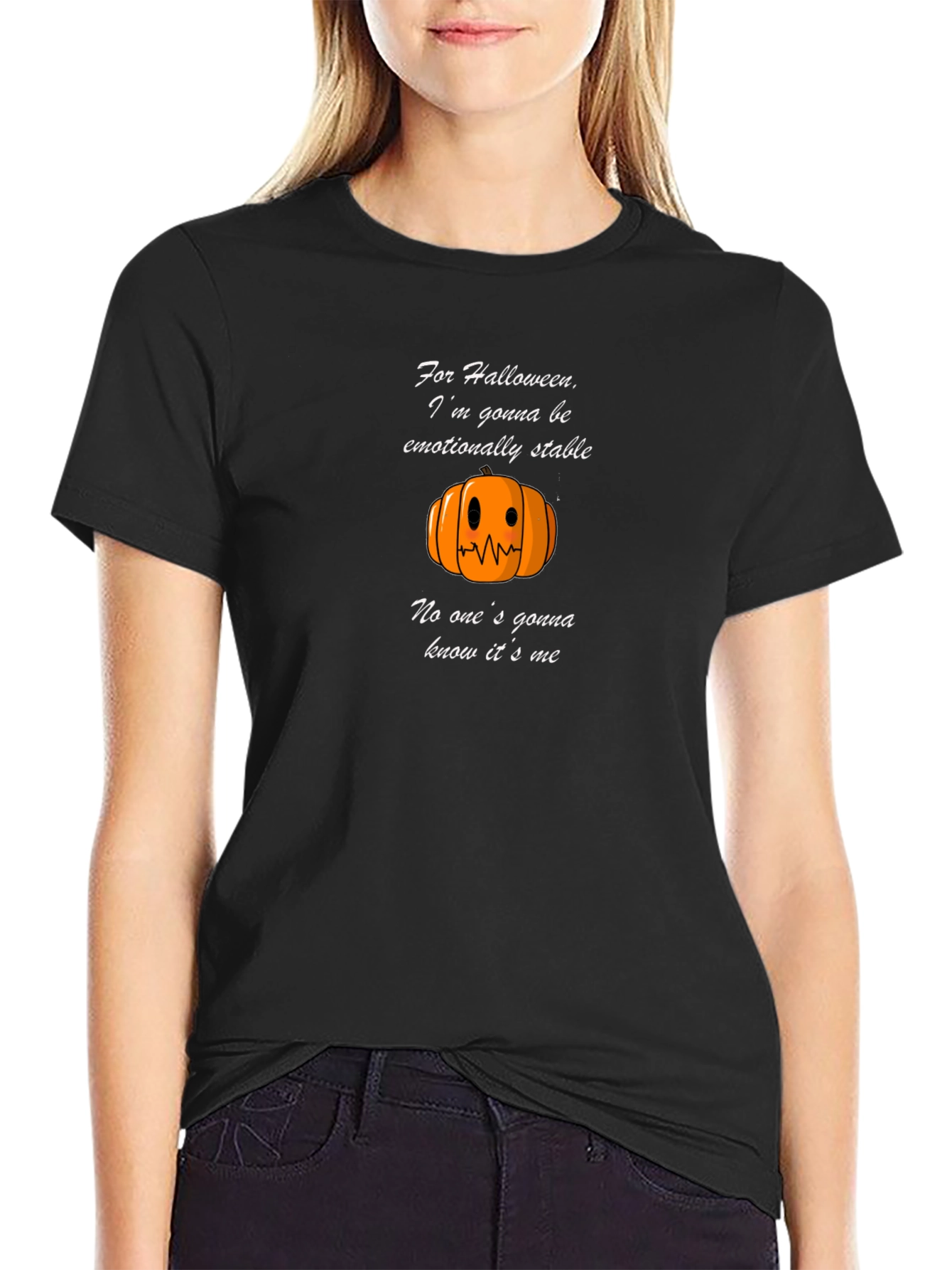 Halloween Emotionally Stable Pumpkin T-Shirt