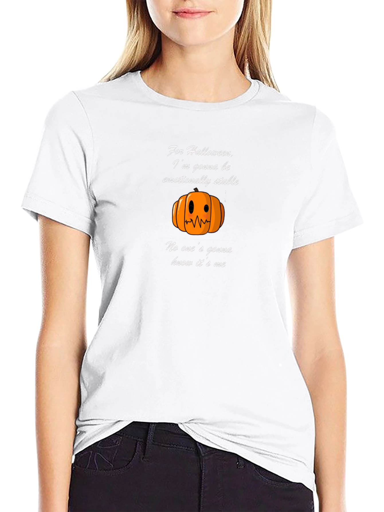 Halloween Emotionally Stable Pumpkin T-Shirt