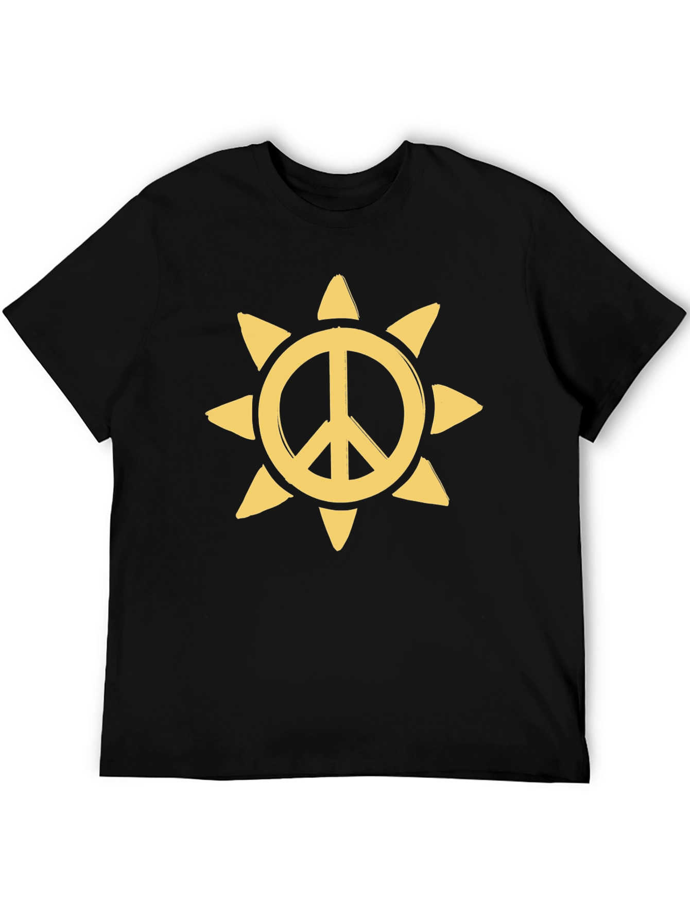 Peace Sun Graphic Tee - Black