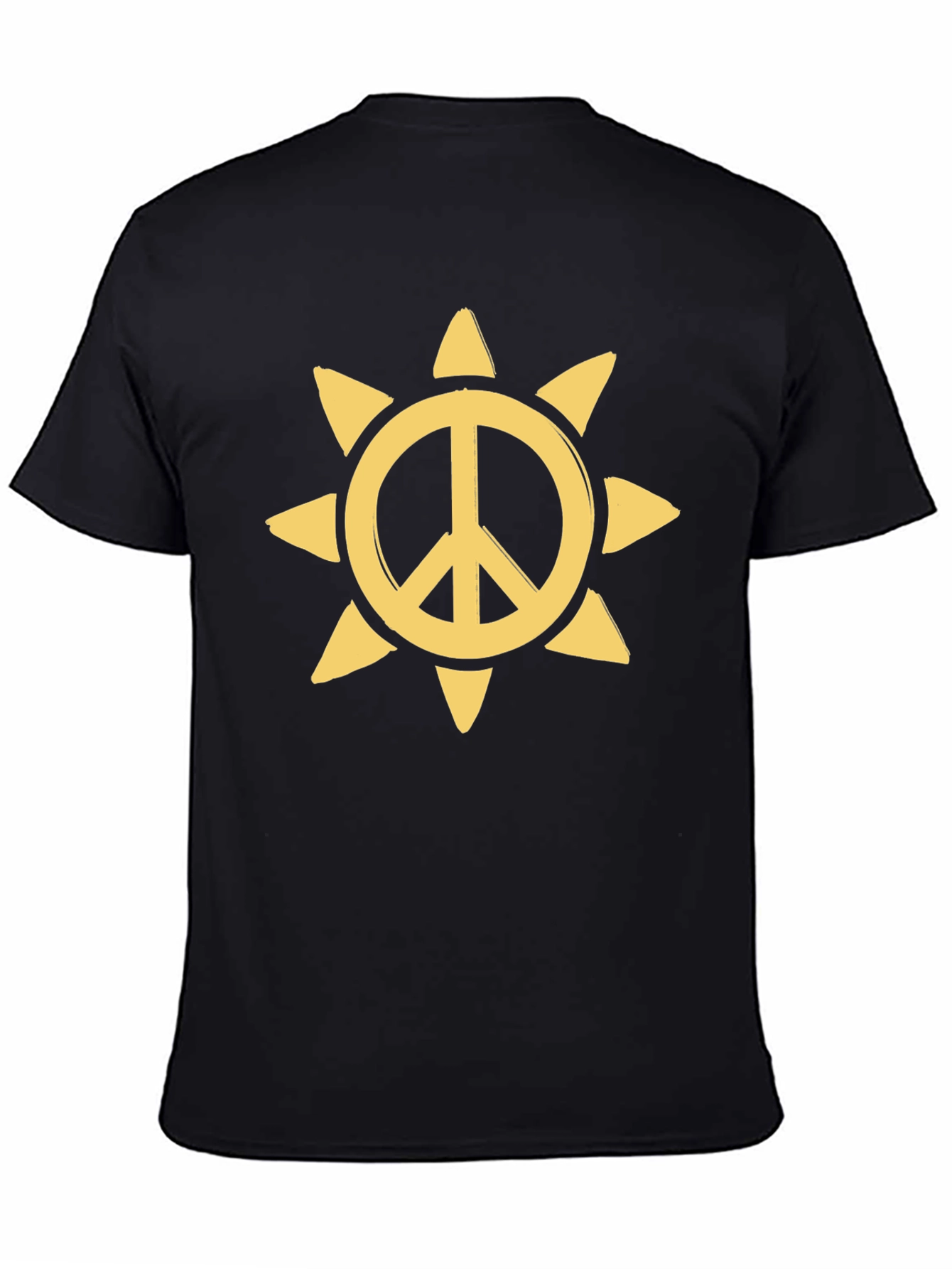 Peace Sun Graphic Tee - Black