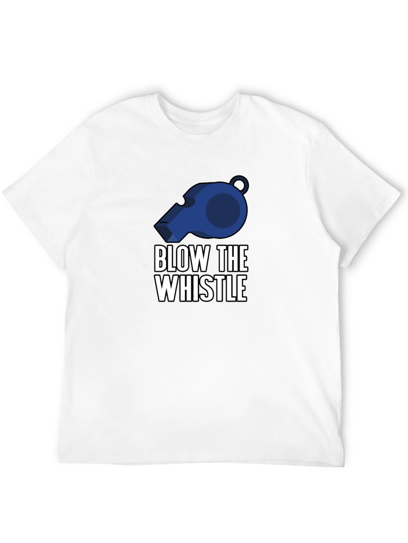 Blow the Whistle Graphic Tee - Black