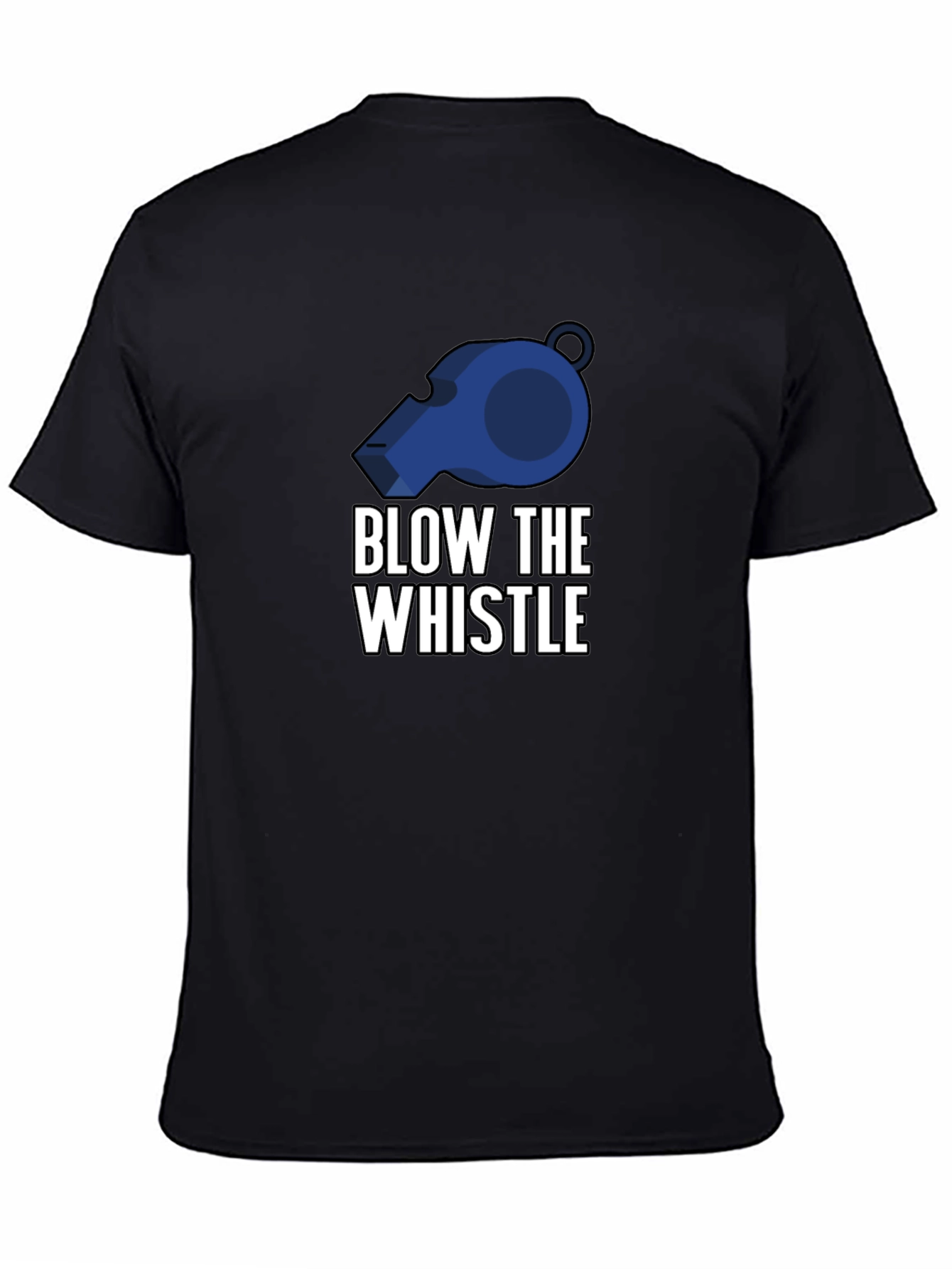 Blow the Whistle Graphic Tee - Black