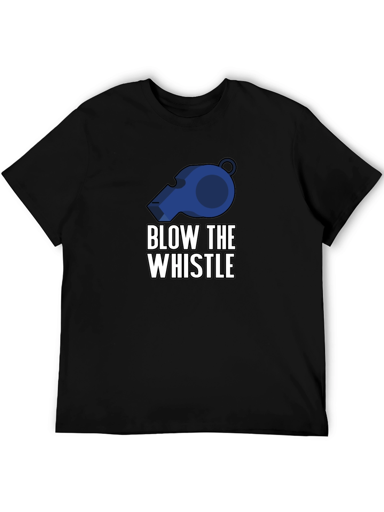 Blow the Whistle Graphic Tee - Black