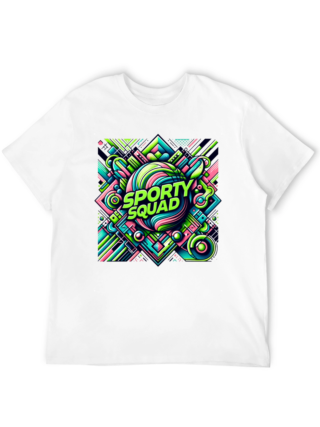 Sporty Squad Graphic Tee - Black