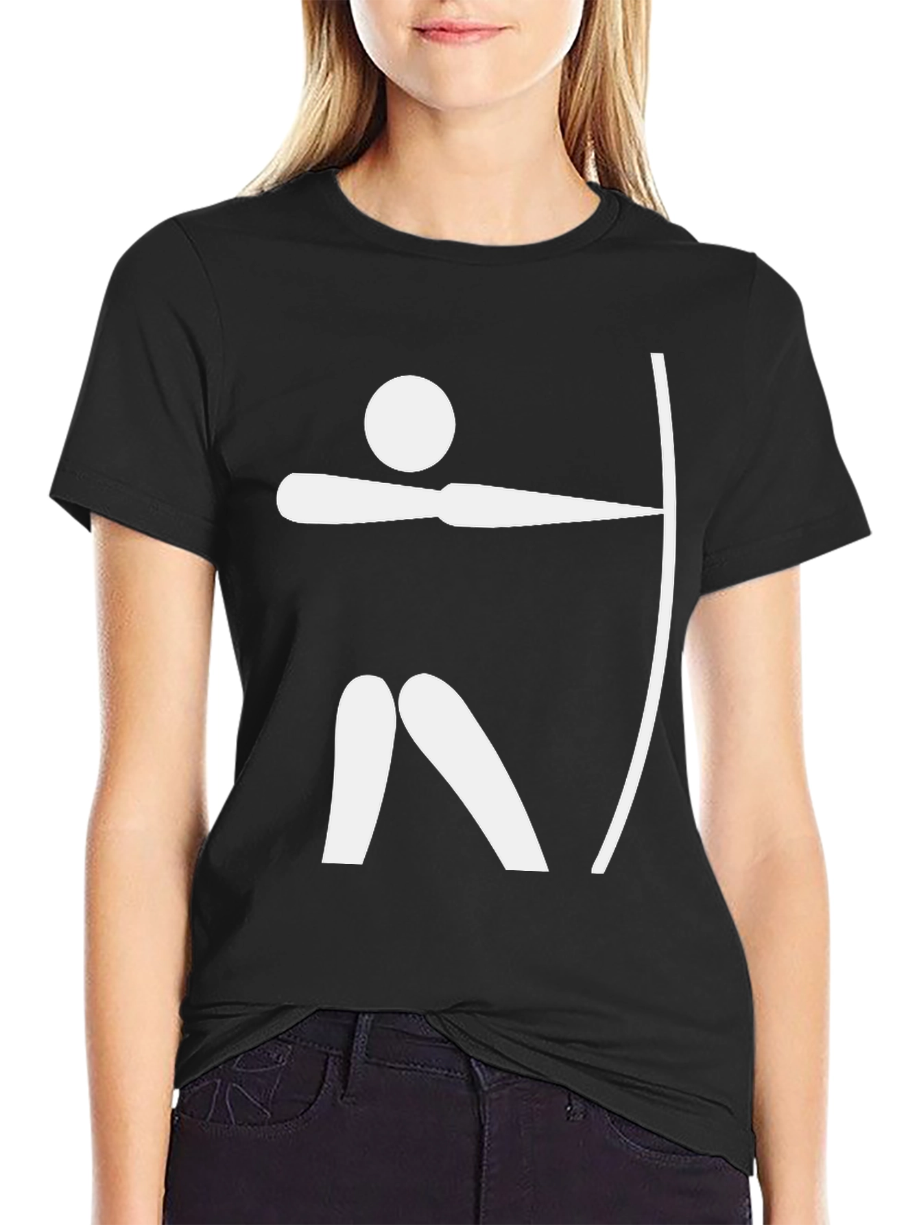 Archery Graphic T-Shirt - Black Casual Tee