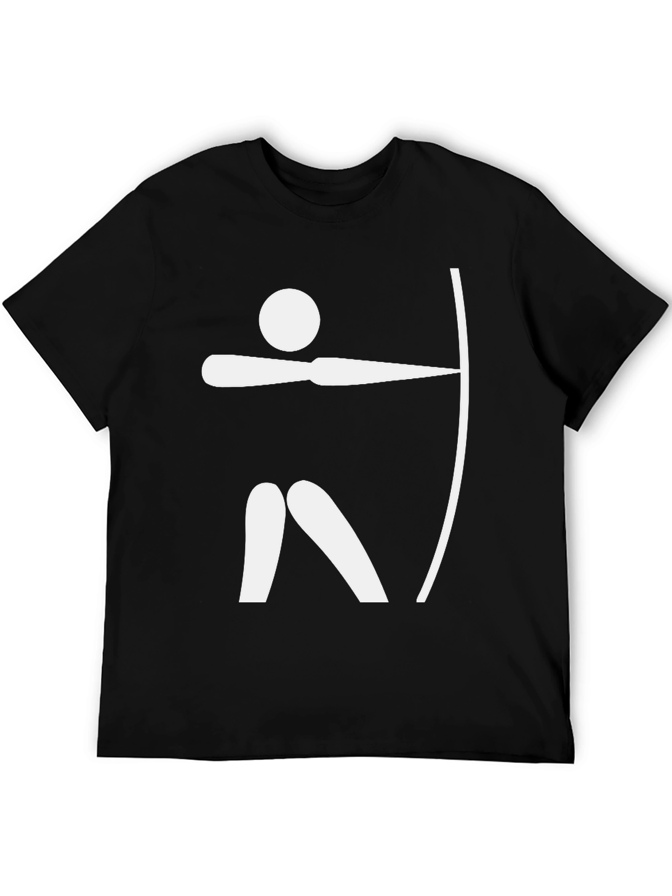 Archery Graphic T-Shirt - Black Casual Tee