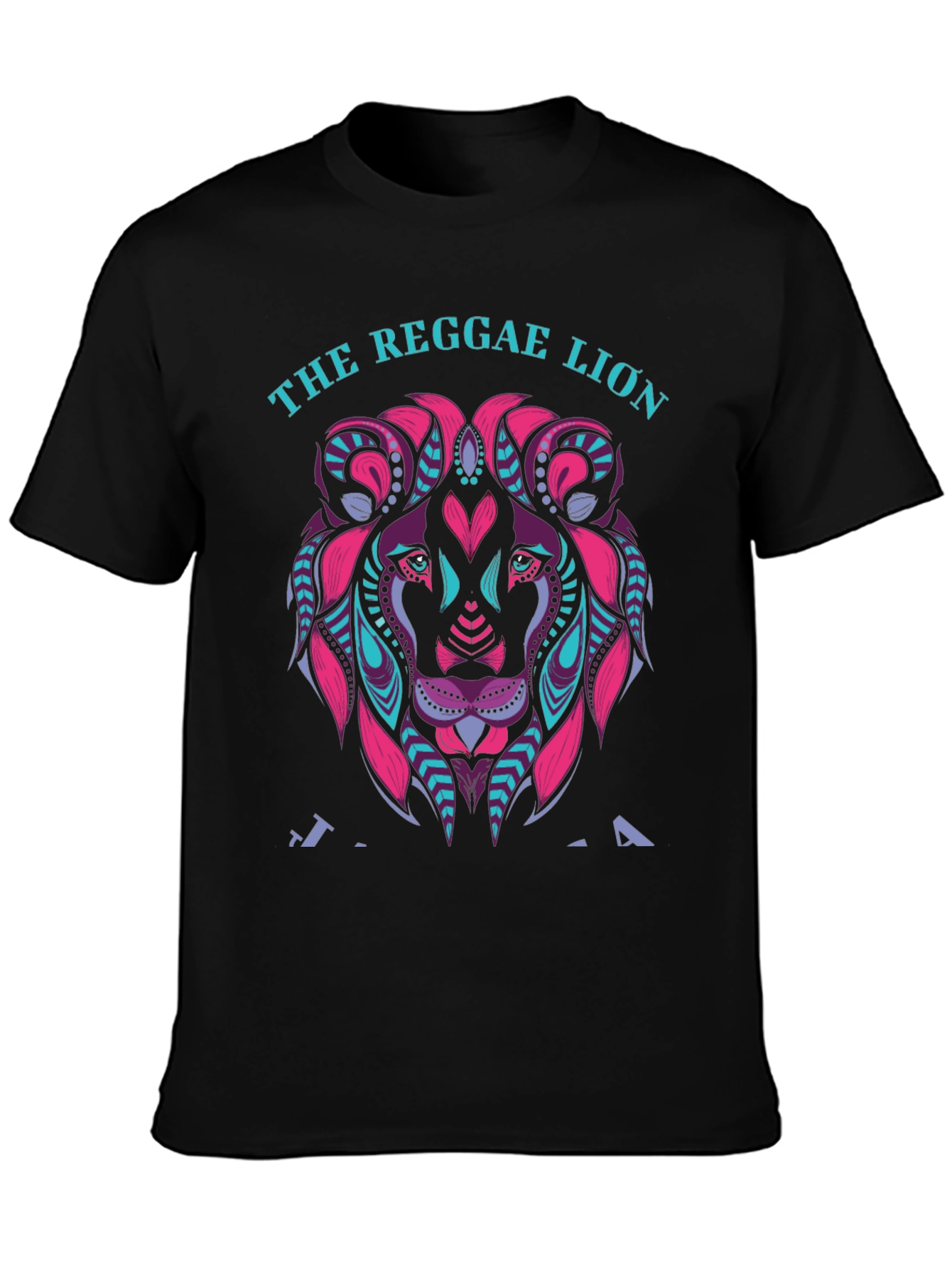 The Reggae Lion Graphic Tee - Black T-Shirt