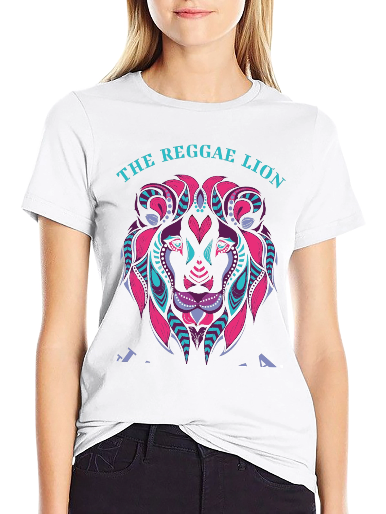 The Reggae Lion Graphic Tee - Black T-Shirt