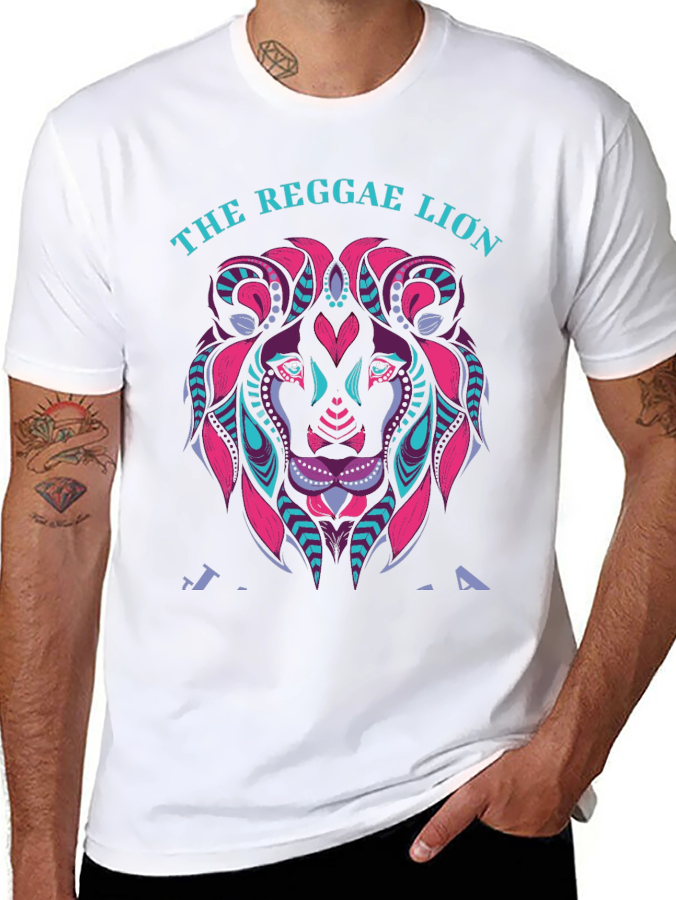 The Reggae Lion Graphic Tee - Black T-Shirt