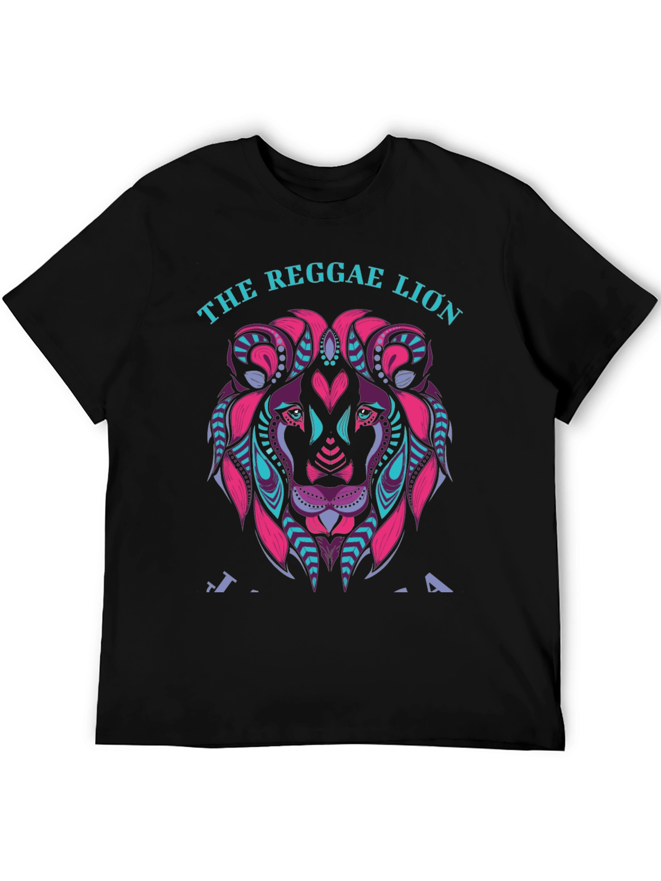 The Reggae Lion Graphic Tee - Black T-Shirt