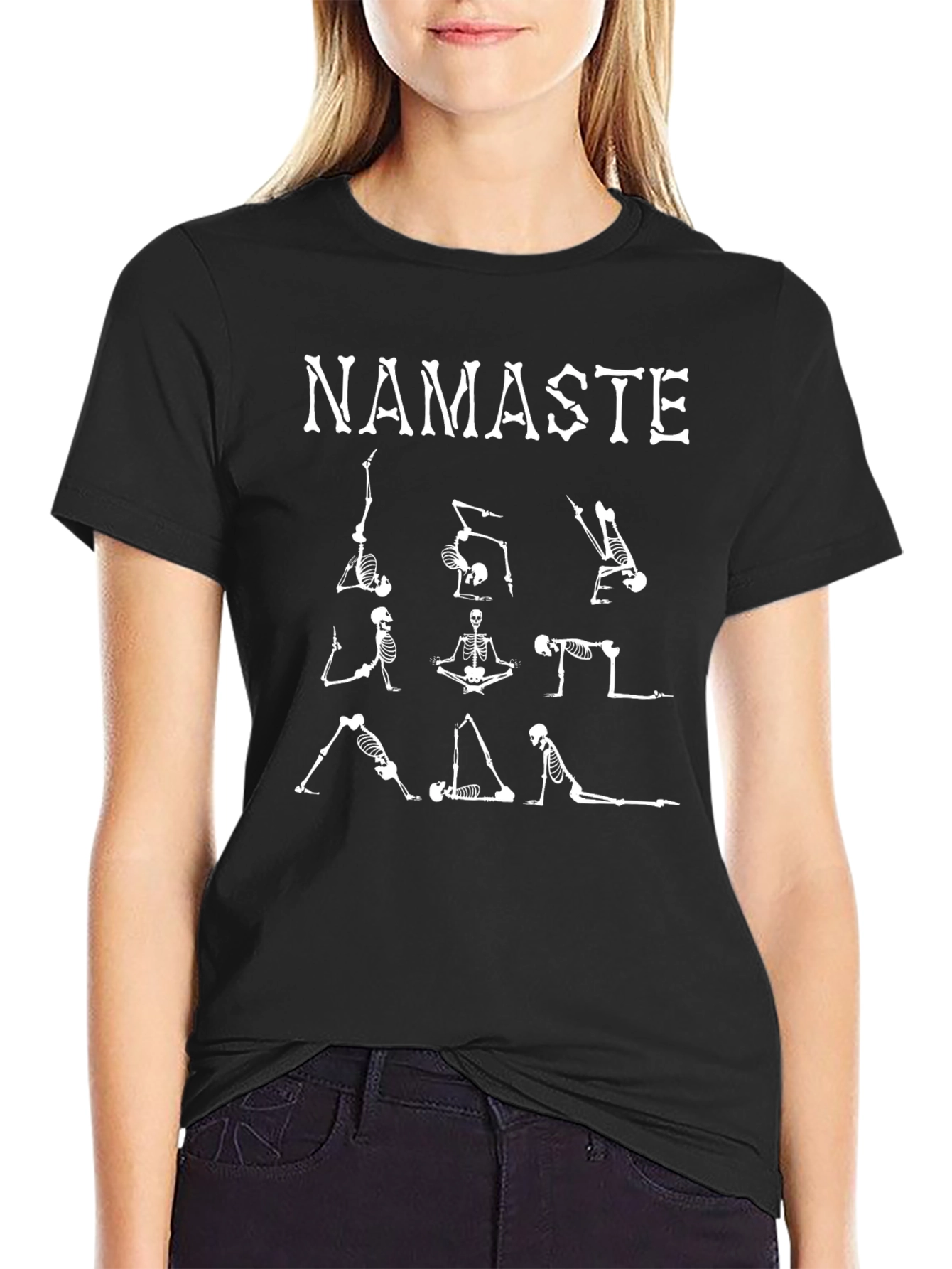 Yoga Skeleton Namaste T-Shirt