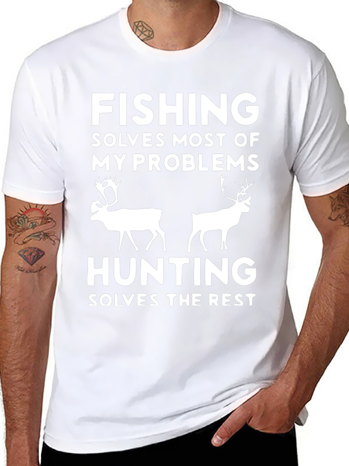 Fishing Hunting Graphic Tee
