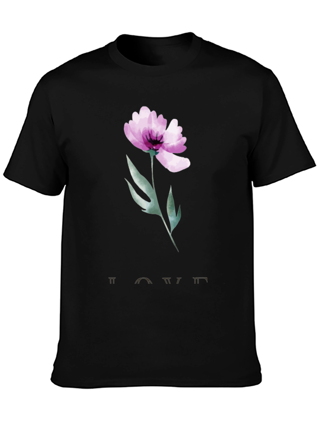 Floral Love T-Shirt - Artistic Graphic Tee