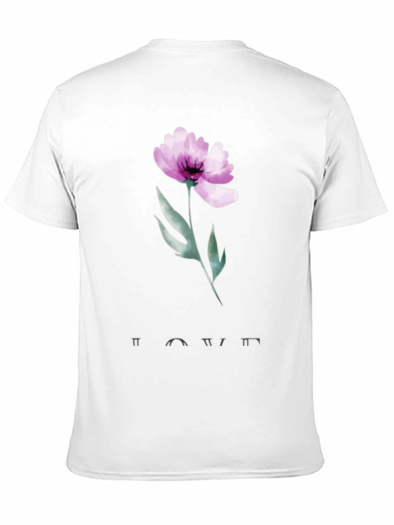 Floral Love T-Shirt - Artistic Graphic Tee