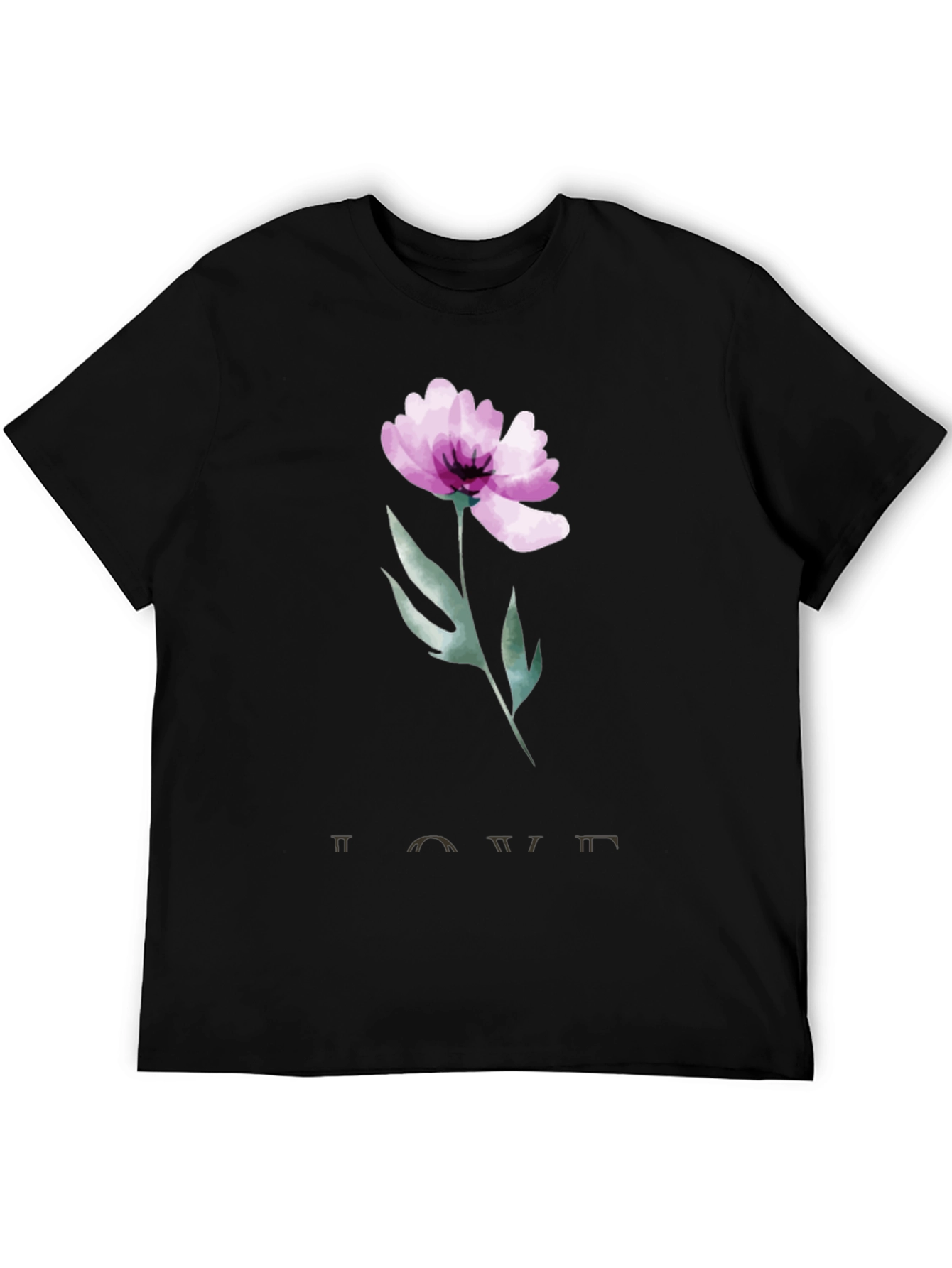 Floral Love T-Shirt - Artistic Graphic Tee