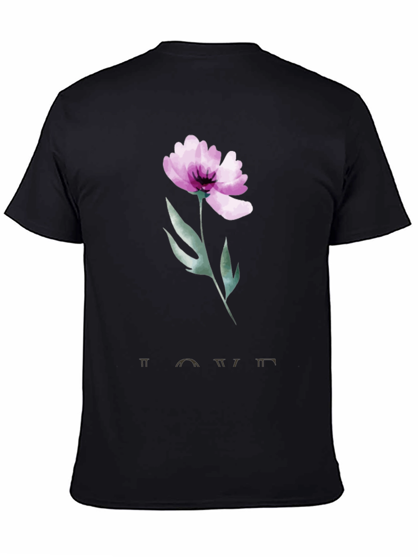Floral Love T-Shirt - Artistic Graphic Tee