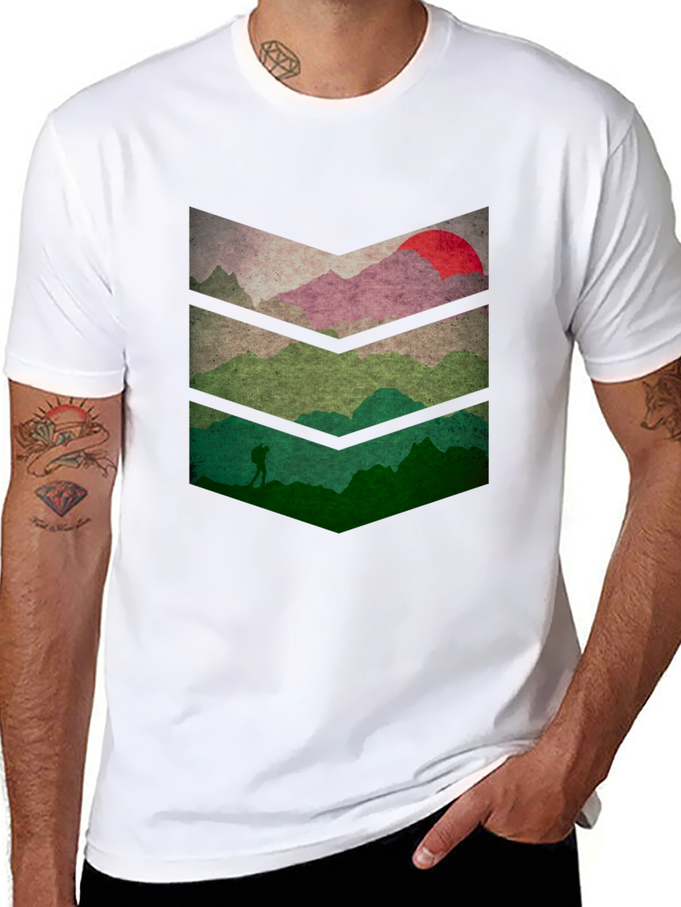 Mountainscape Graphic Tee - Nature Adventure Shirt