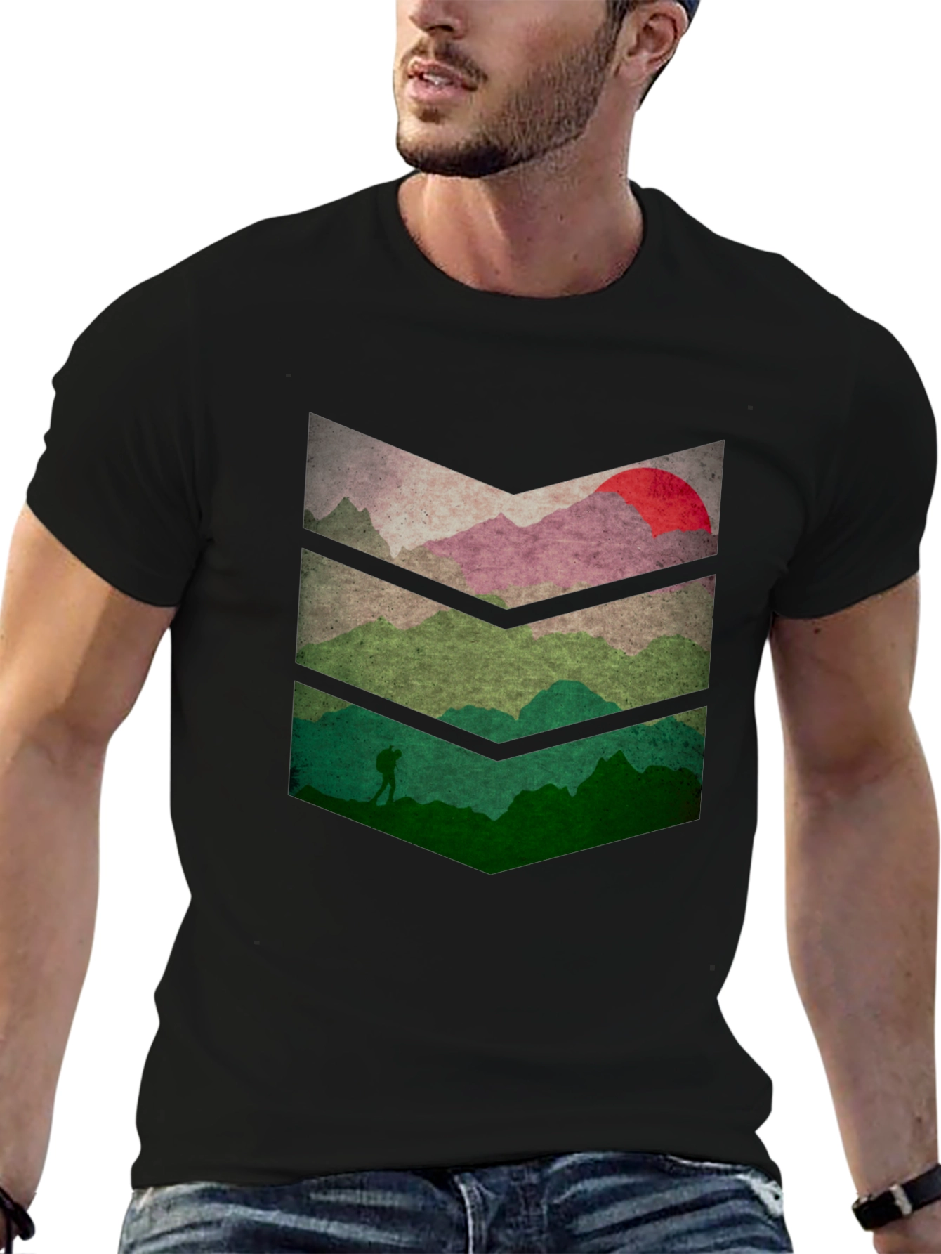 Mountainscape Graphic Tee - Nature Adventure Shirt