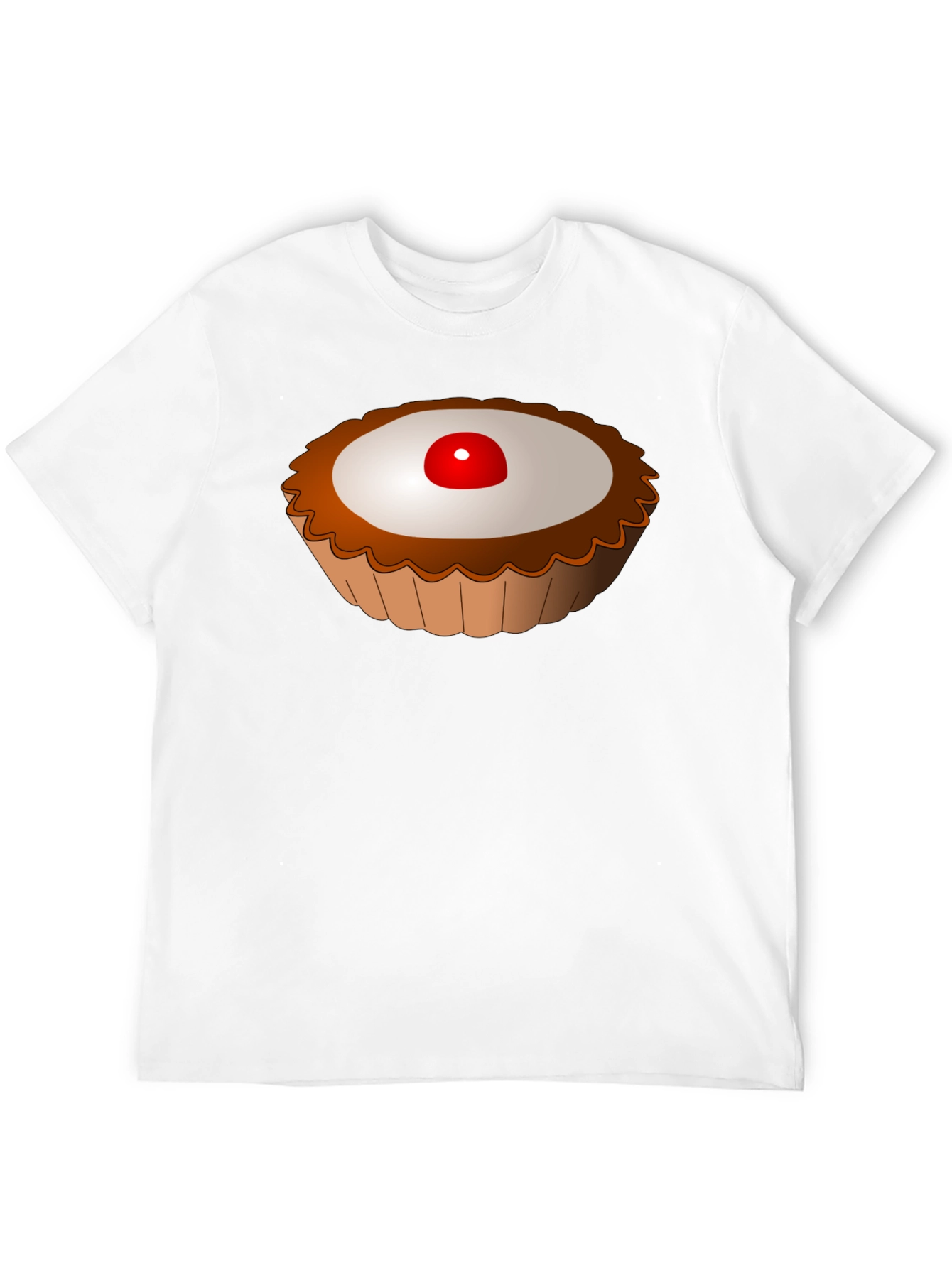 Cartoon Tart Graphic Tee - Sweet Treat Shirt