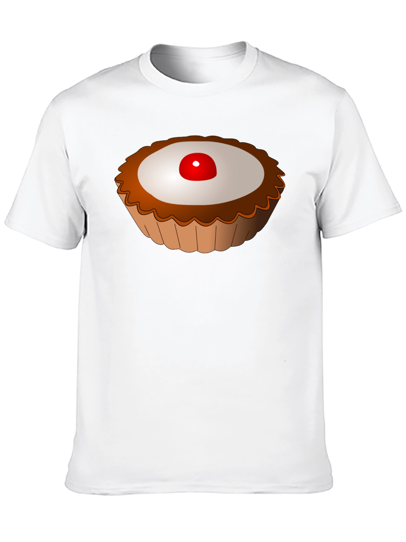 Cartoon Tart Graphic Tee - Sweet Treat Shirt