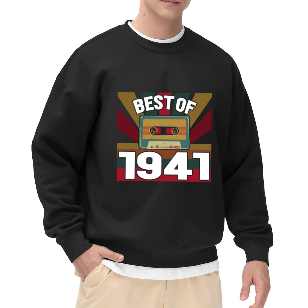 BEST OF - Retro Cassette Tape Graphic ԲÁìÎÀÒÂ | Unisex Pullover Sweatshirt