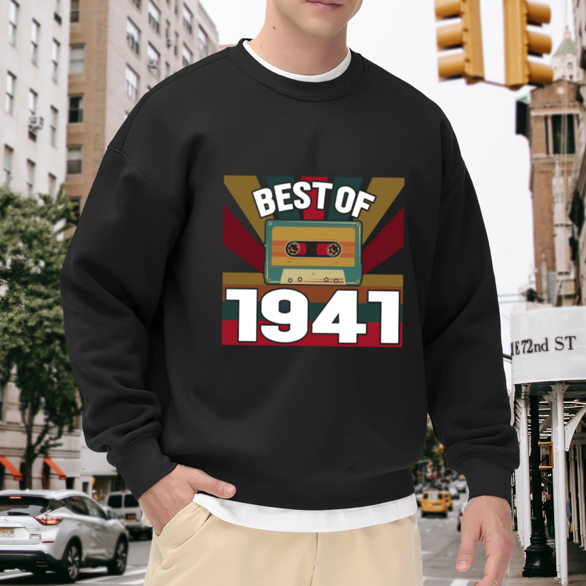 BEST OF - Retro Cassette Tape Graphic ԲÁìÎÀÒÂ | Unisex Pullover Sweatshirt