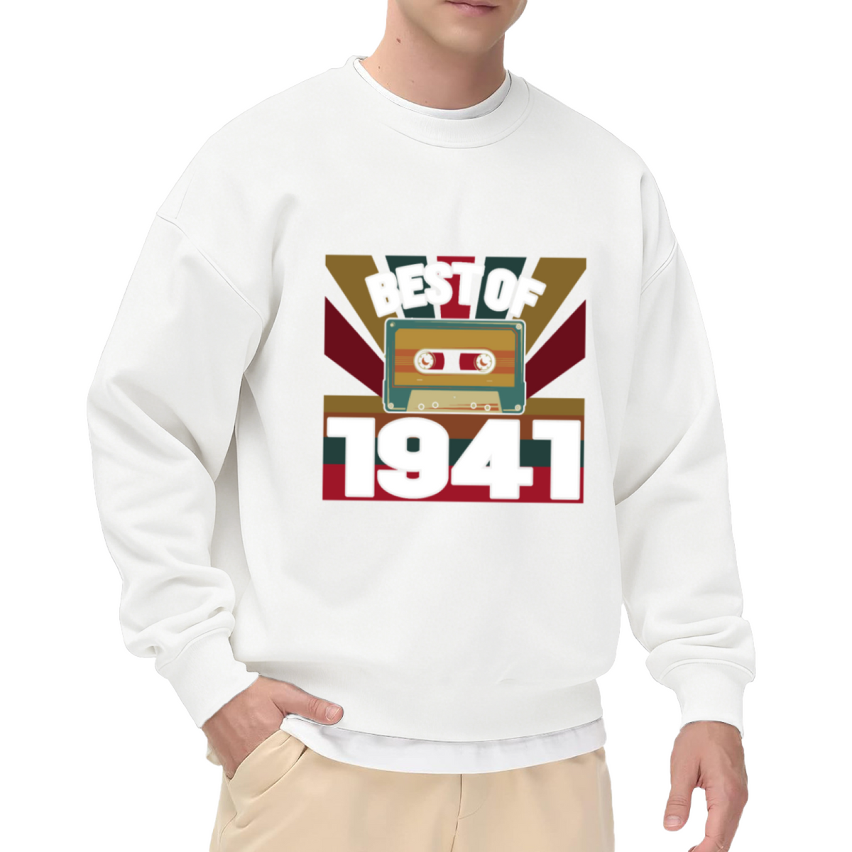 BEST OF - Retro Cassette Tape Graphic ԲÁìÎÀÒÂ | Unisex Pullover Sweatshirt