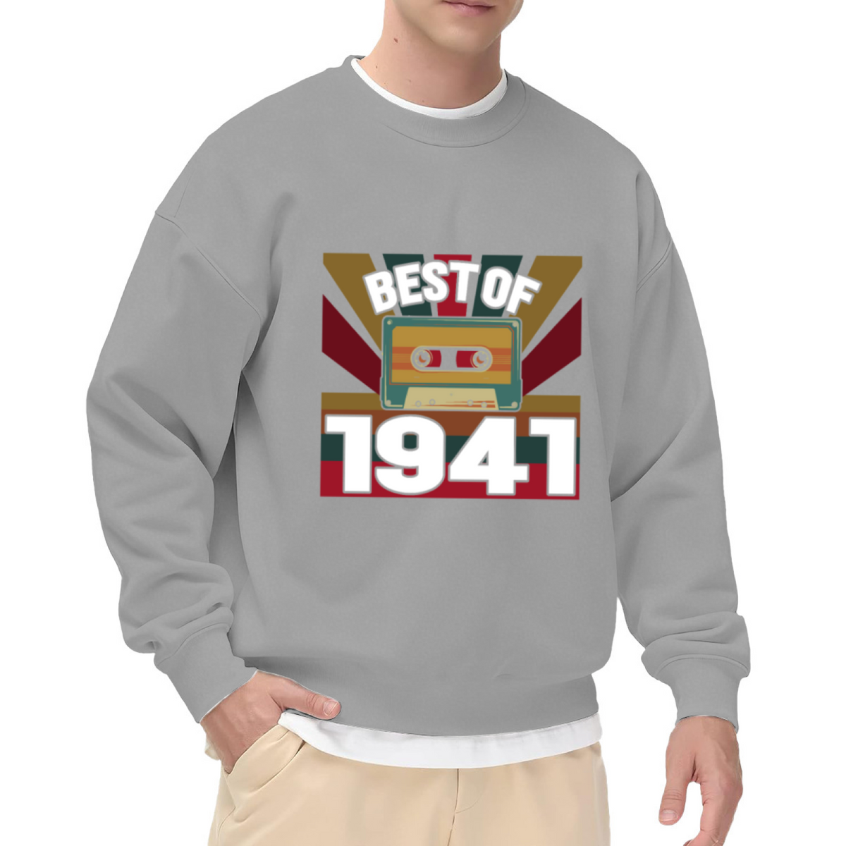 BEST OF - Retro Cassette Tape Graphic ԲÁìÎÀÒÂ | Unisex Pullover Sweatshirt