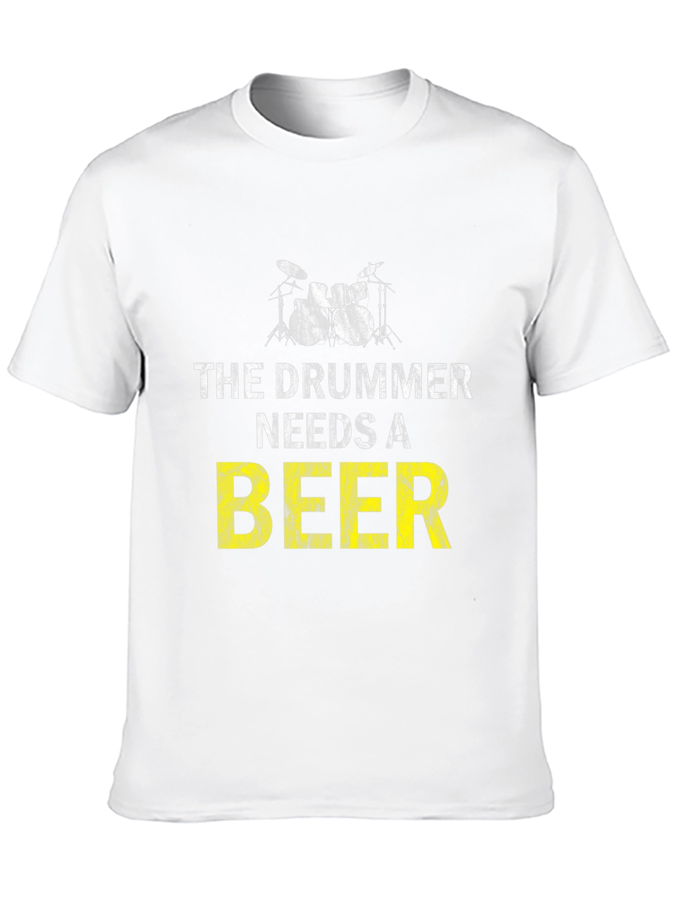 Drummer Needs Beer T-Shirt - Music Lover Tee