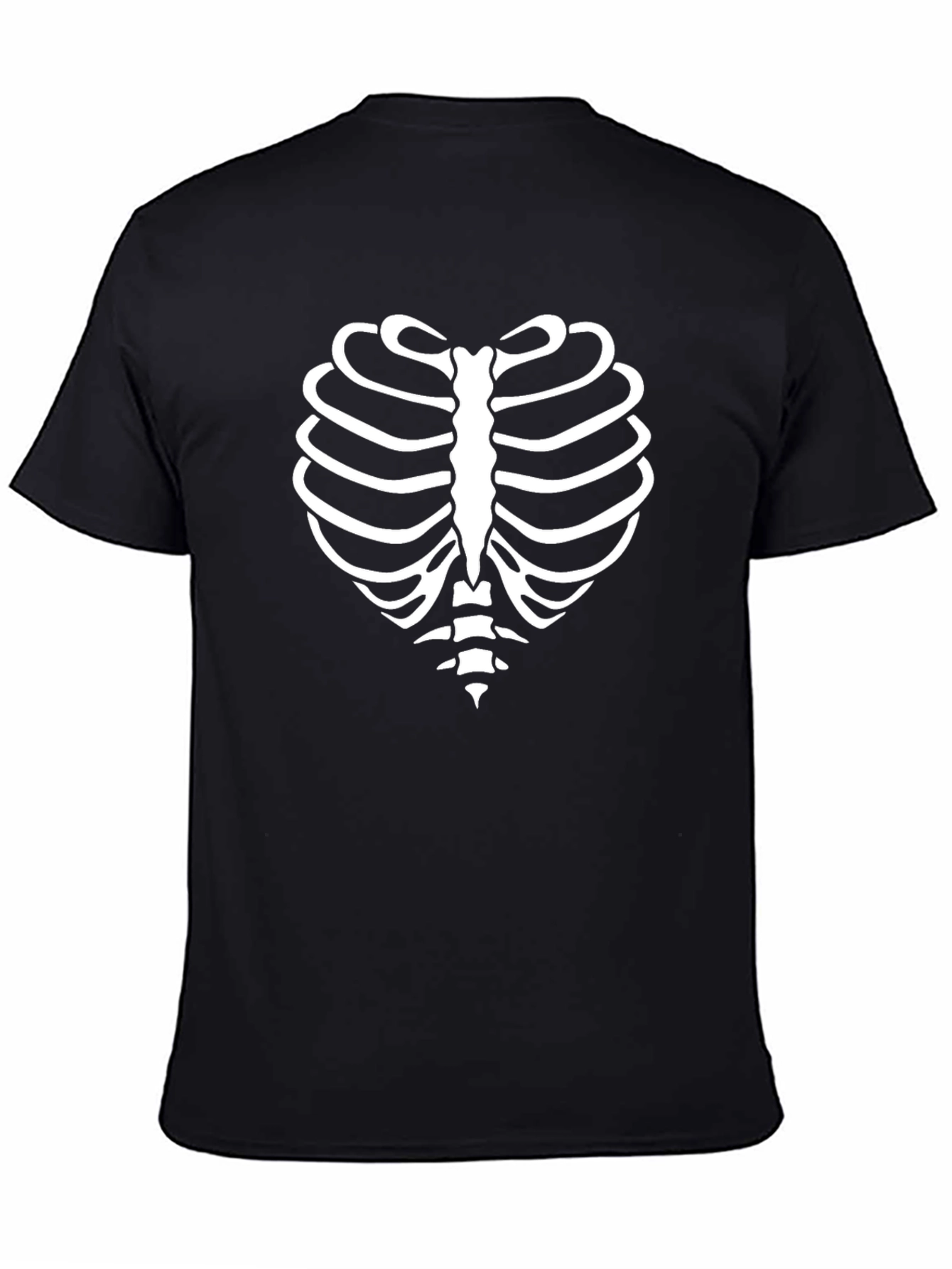 Rib Cage Heart T-Shirt - Spooky Halloween Tee