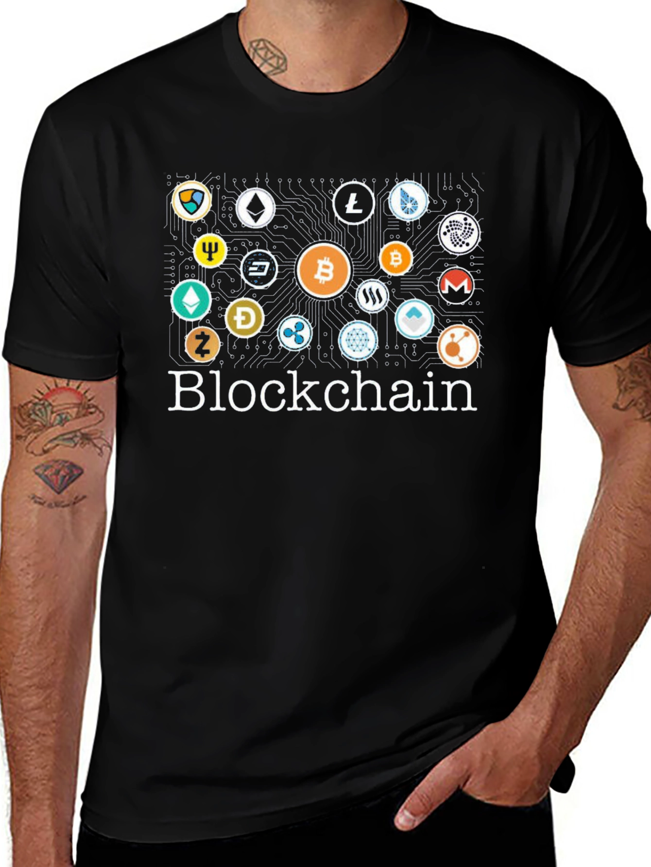 Blockchain Crypto Bitcoin T-Shirt