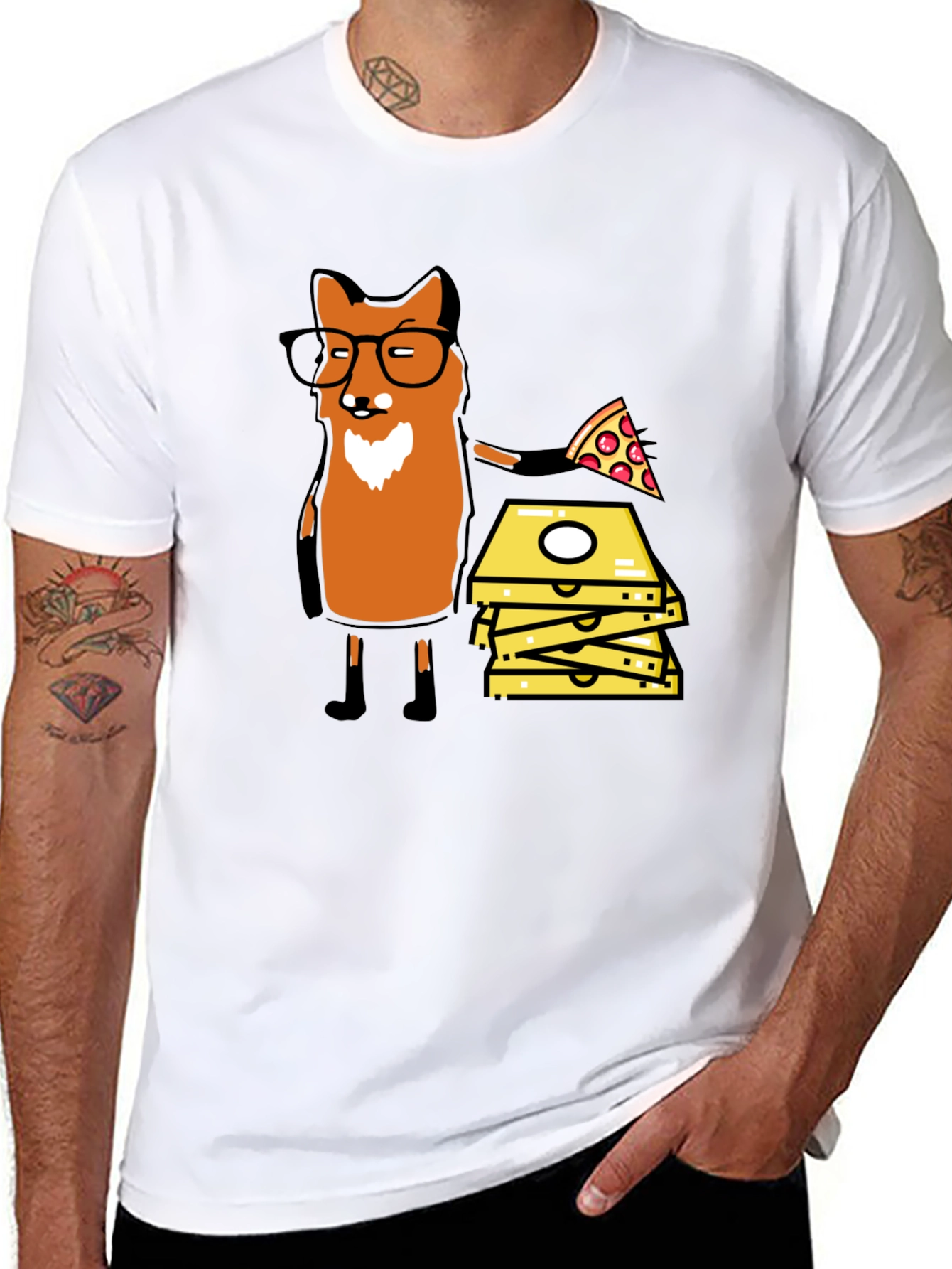 Fox Pizza Delivery T-Shirt - Funny Graphic Tee
