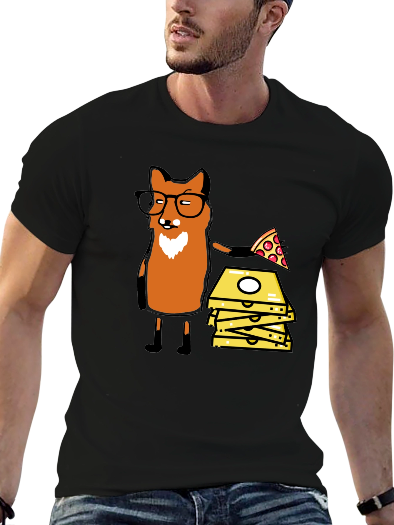 Fox Pizza Delivery T-Shirt - Funny Graphic Tee