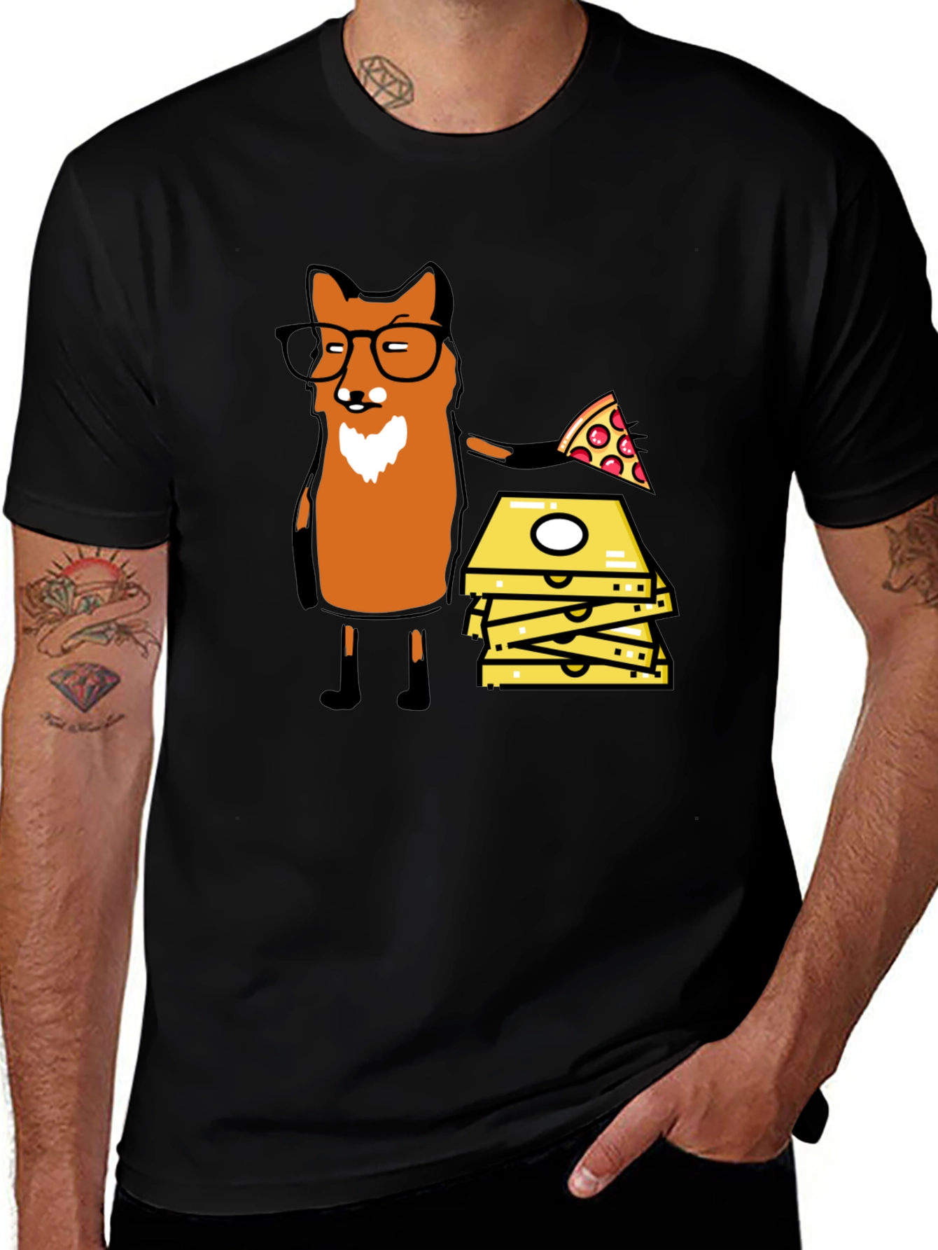 Fox Pizza Delivery T-Shirt - Funny Graphic Tee