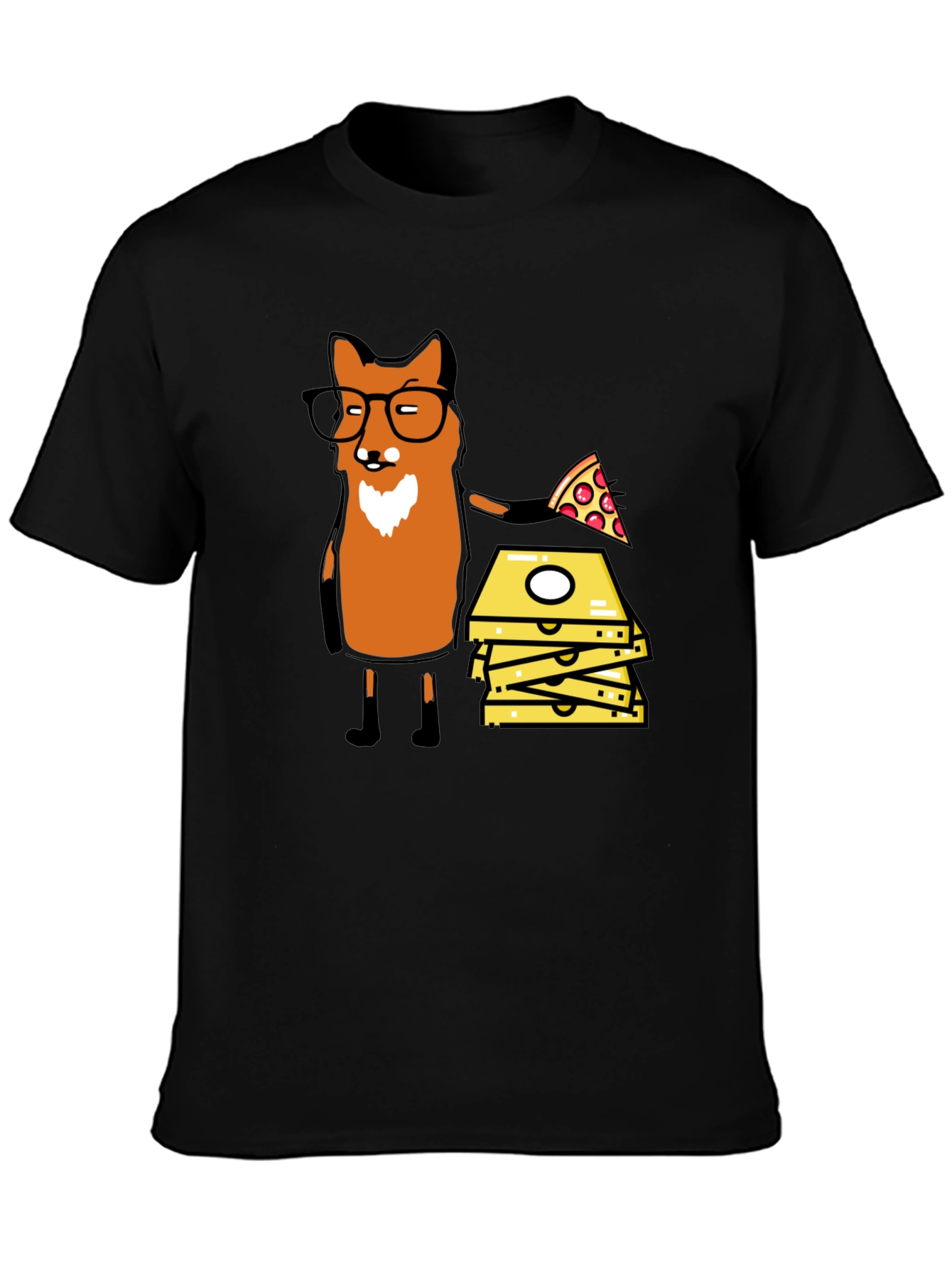 Fox Pizza Delivery T-Shirt - Funny Graphic Tee