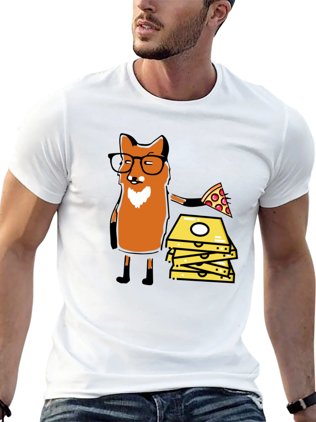 Fox Pizza Delivery T-Shirt - Funny Graphic Tee