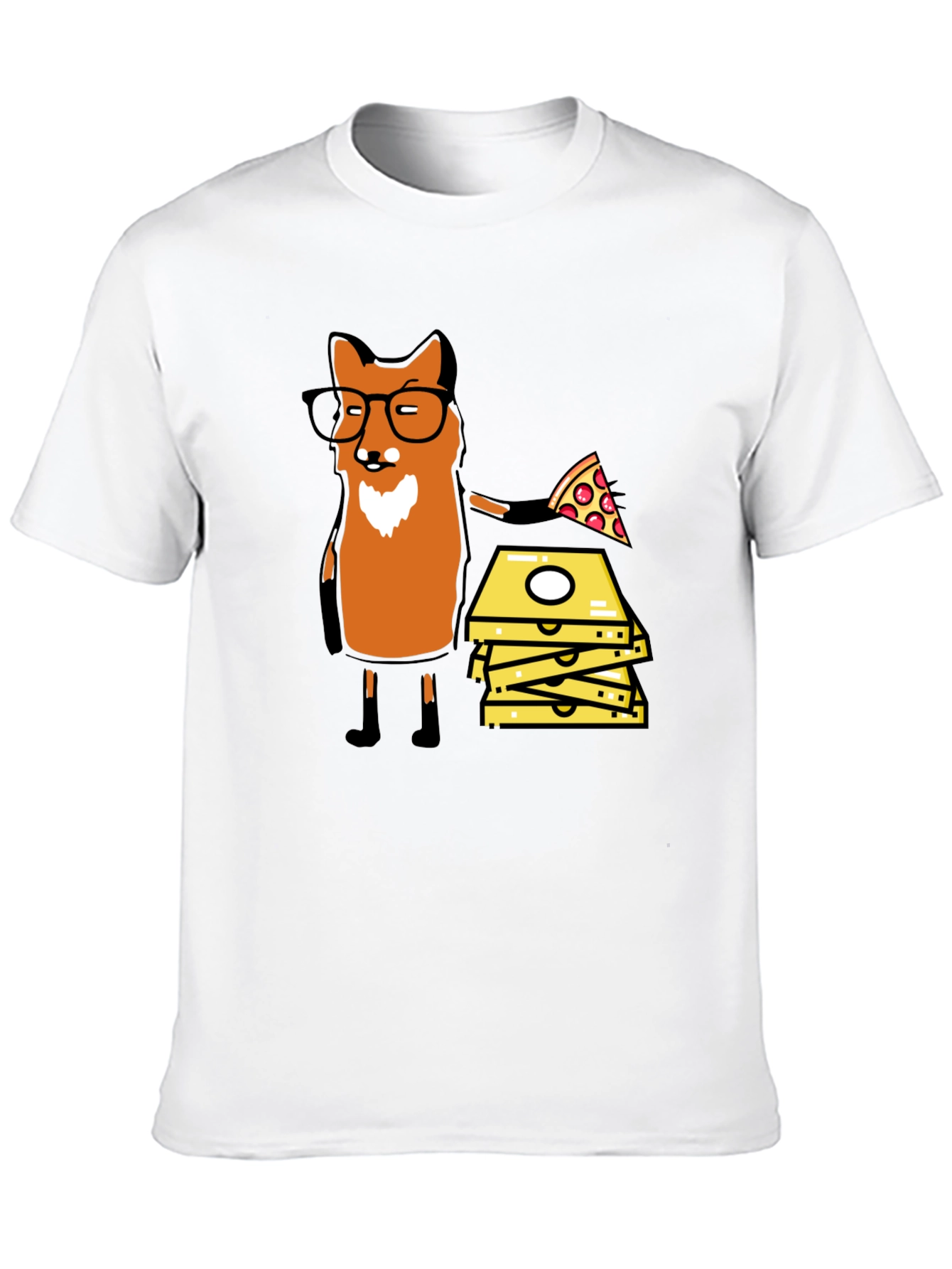 Fox Pizza Delivery T-Shirt - Funny Graphic Tee