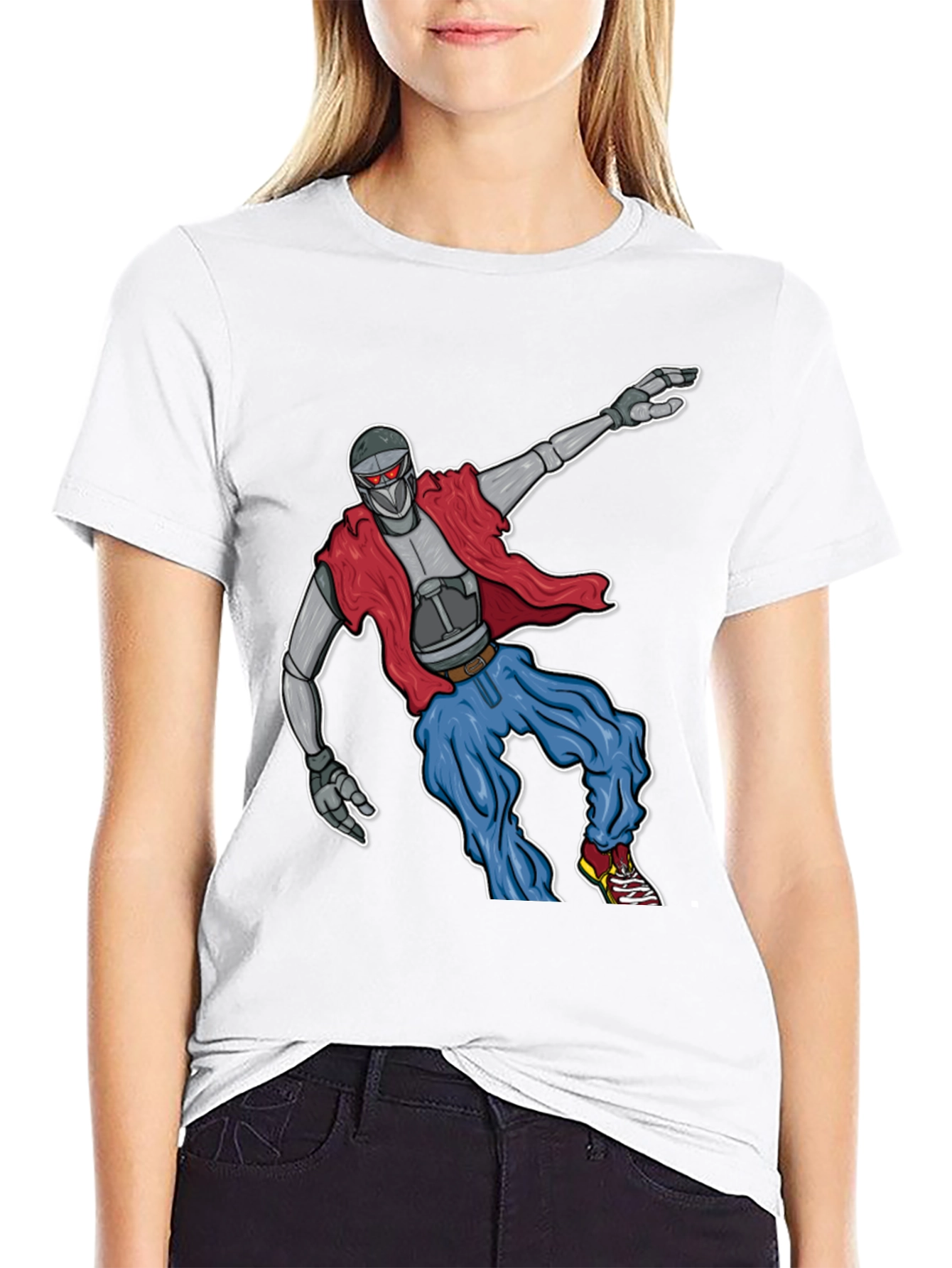 Retro Robot Graphic T-Shirt