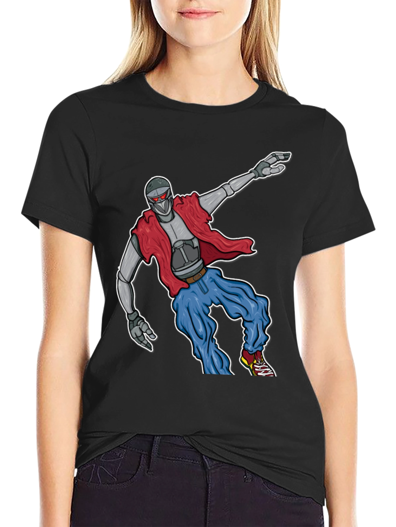 Retro Robot Graphic T-Shirt