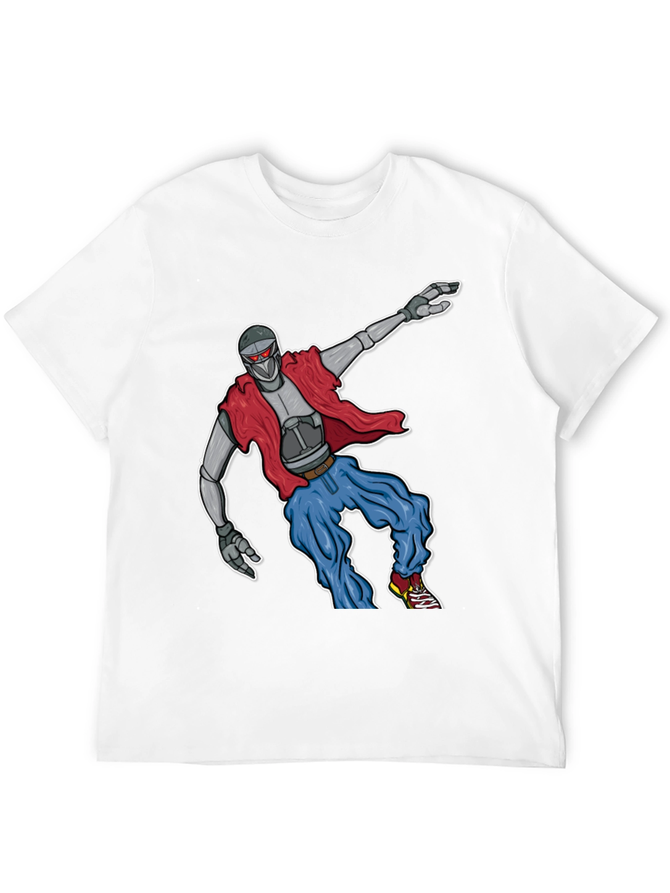 Retro Robot Graphic T-Shirt