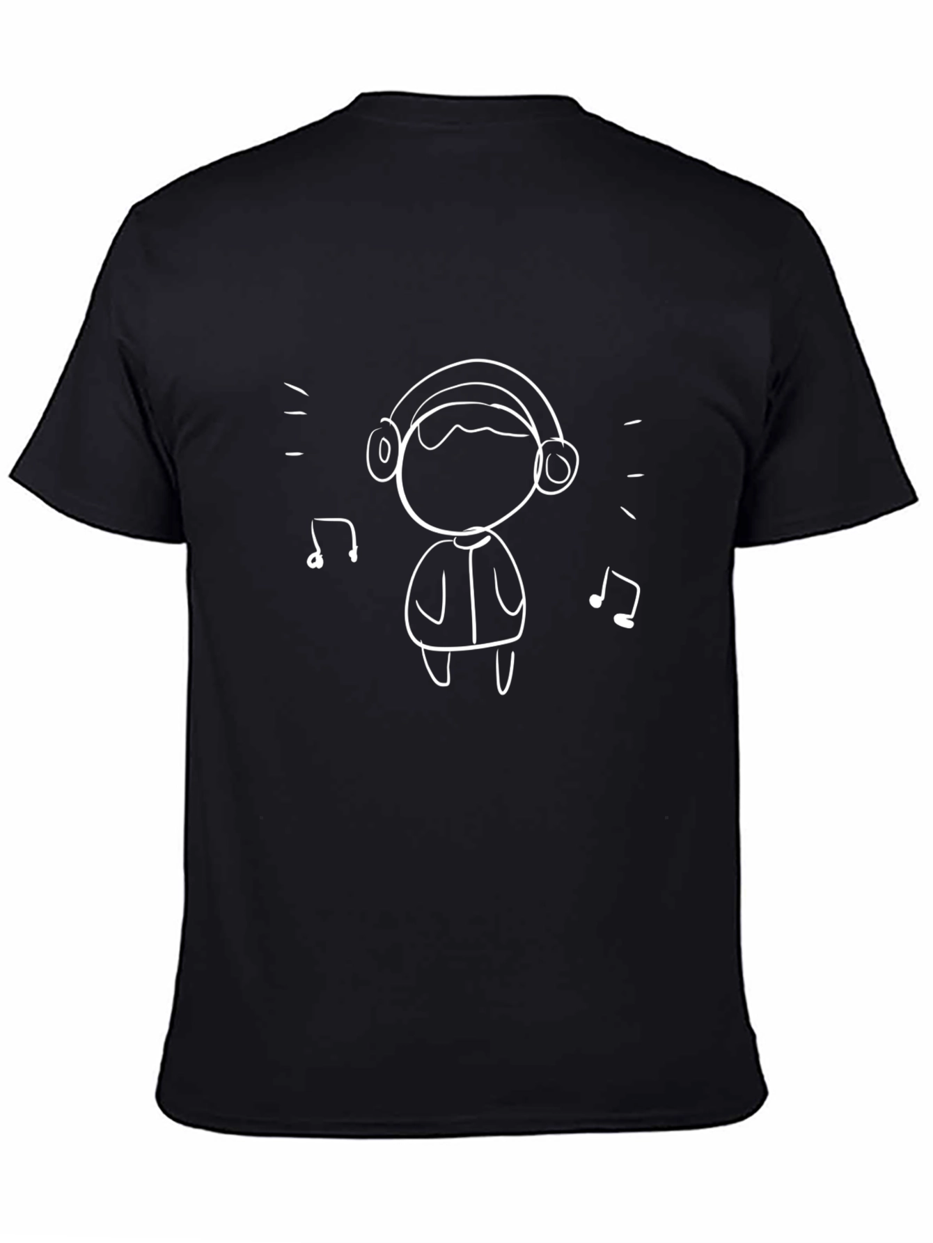 Cool Cartoon Graphic Black T-Shirt