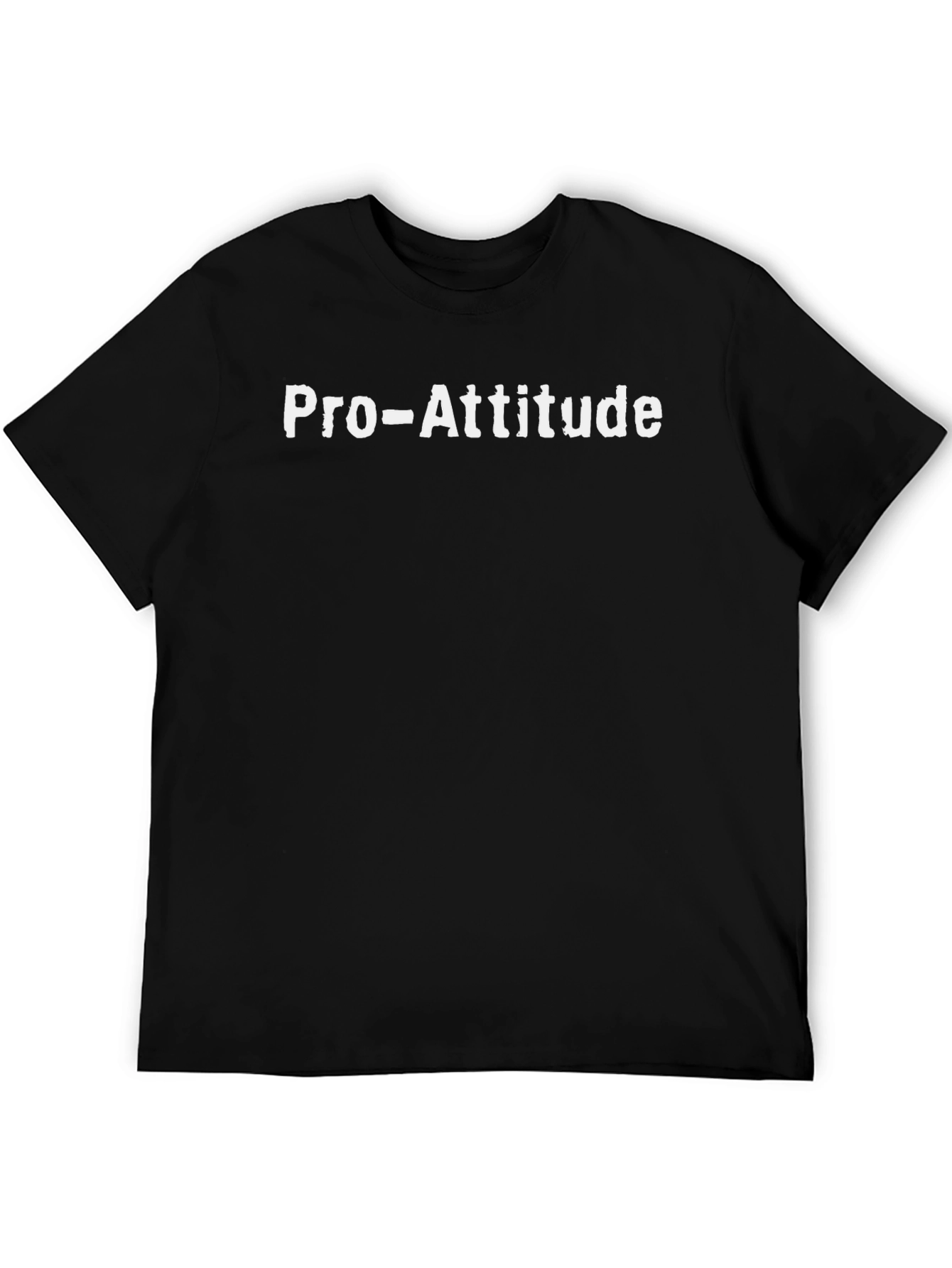 Pro-Attitude Black Cotton Graphic T-Shirt