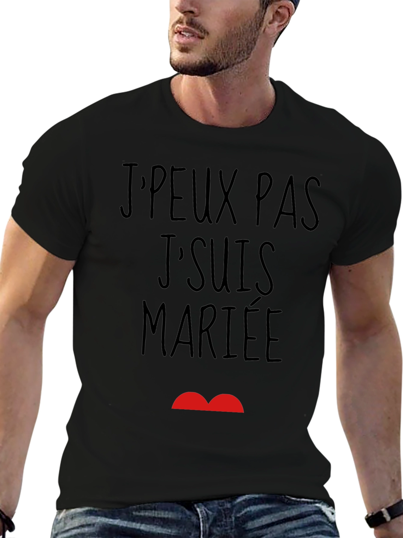 JPeux Pas JSuis Mariee Funny Graphic T-Shirt