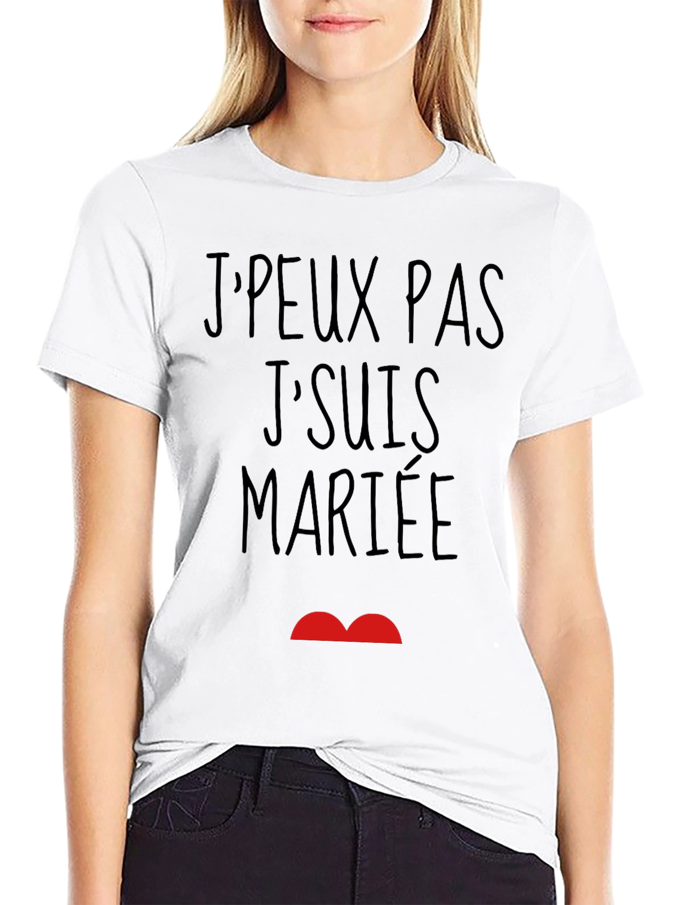 JPeux Pas JSuis Mariee Funny Graphic T-Shirt