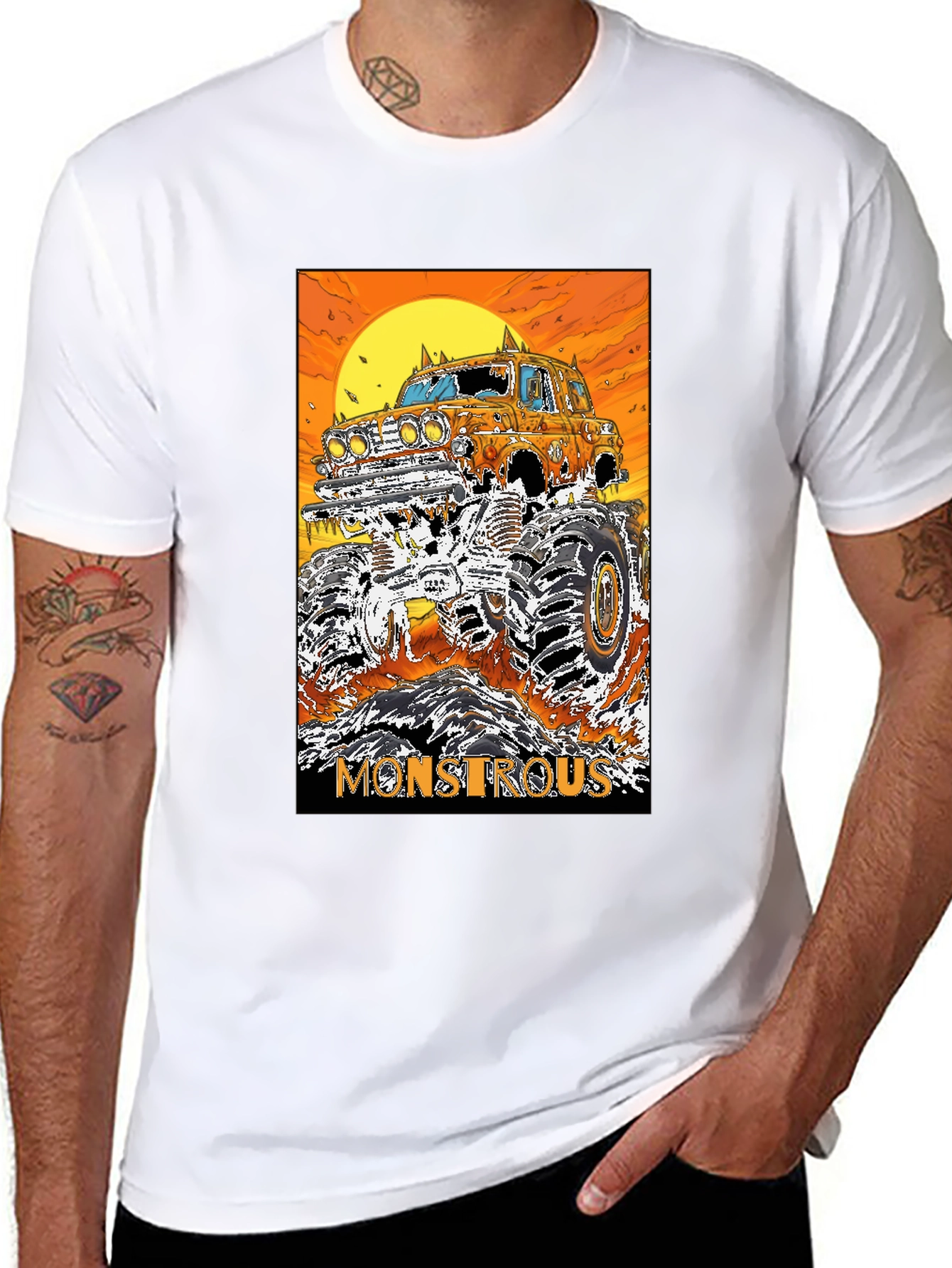 Monstrous Graphic Tee - Monster Truck T-Shirt